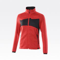 MASCOT® Accelerate Damen-Strickpullover mit Reißver. rot, schwarz
