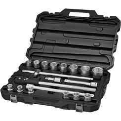 GRANIT BLACK EDITION 3/4″ Steckschlüssel-Satz 19-teilig