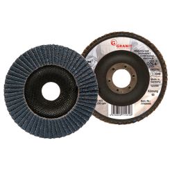 GRANIT Fächerschleifscheibe Körnung K80, Ø 125mm, 10 Stück