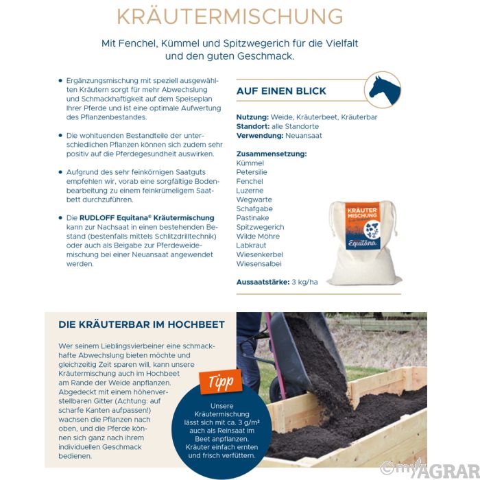 RUDLOFF Equitana Pferdeweide Krutermischung kaufen | myAGRAR Onlineshop