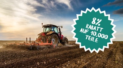 8% Rabatt auf Agrartechnik