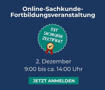 Einladung Online-Sachkunde-Fortbildungsveranstaltung am 2. Dezember 2025