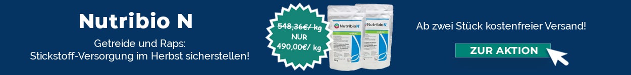 Nutribio N: Getreide und Raps - Stickstoff-Versorgung im Herbst sicherstellen!