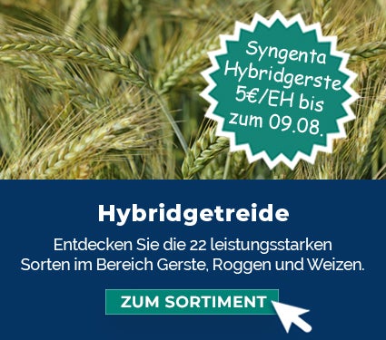 Hybridgetreide! Frühbezug auf Syngenta Hybridgerste: 5€ pro Einheit bis zum 09.08.