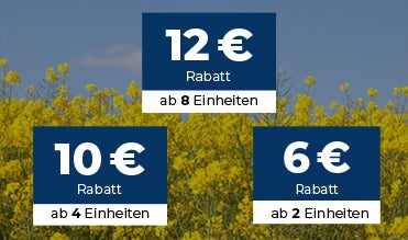 Mit der Rapssaat-Mengenstaffel sparen