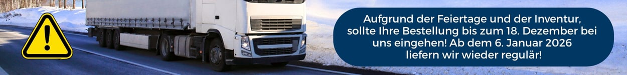 Lieferhinweise zu den Festtagen