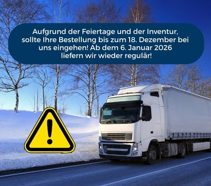 Lieferhinweise zu den Festtagen