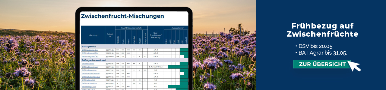 Zwischenfrüchte online kaufen bei myAGRAR! Außerdem finden Sie hier praxisorientierte Fachinformationen.