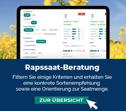 Rapssaatgut bei myAGRAR online kaufen! Zudem können Sie unser gesamtes Sortiment im Raps-Berater entdecken. Rapssaatgut bei myAGRAR online kaufen! Zudem können Sie unser gesamtes Sortiment im Raps-Berater entdecken.